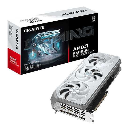 Carte graphique Gigabyte Radeon RX 9070 XT GAMING OC ICE 16G - Autre vue