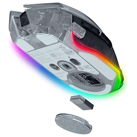 Souris PC Razer Basilisk V3 Pro 35K - Phantom White - Autre vue