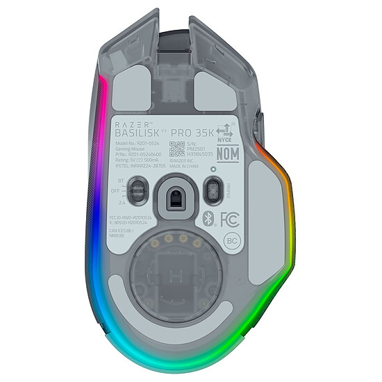 Souris PC Razer Basilisk V3 Pro 35K - Phantom White - Autre vue