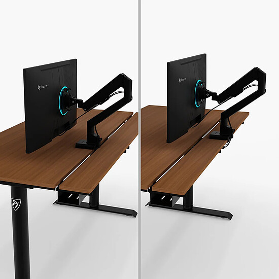 Bureau gamer Arozzi Arena Nordico - Bois foncé - Autre vue