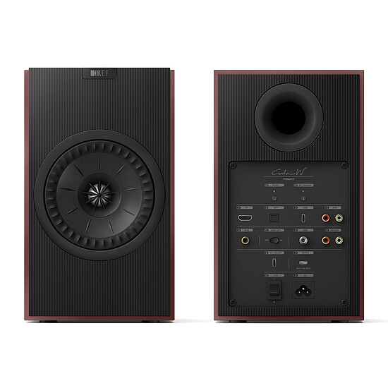 Enceintes HiFi / Home-Cinéma KEF Coda W Vintage Burgundy - Rouge - Autre vue