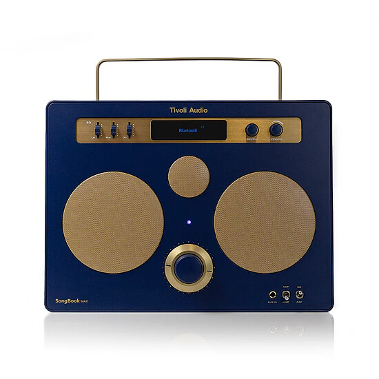 Enceinte sans fil Tivoli Audio SongBook Max - Bleu/Or - Autre vue