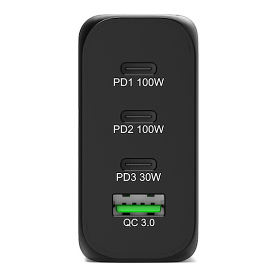Chargeur PC portable PORT Connect Chargeur mural GaN 130W USB-C avec câble - Autre vue