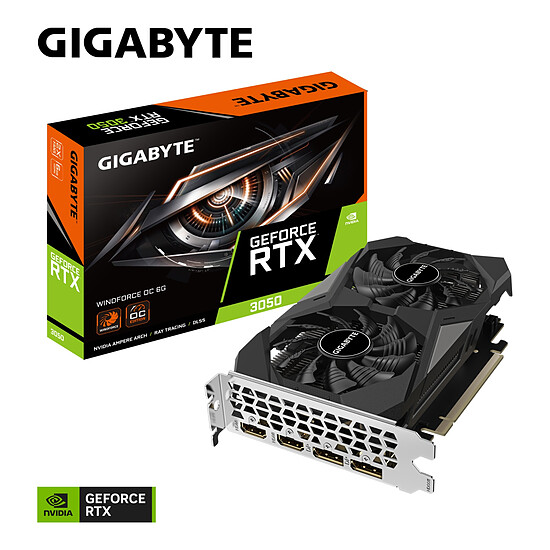 Carte graphique Gigabyte GeForce RTX 3050 WINDFORCE OC V2 6G - Autre vue