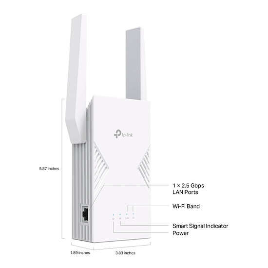 Répéteur Wi-Fi TP-Link RE235BE - Répéteur WiFi 7 BE3600 - Autre vue