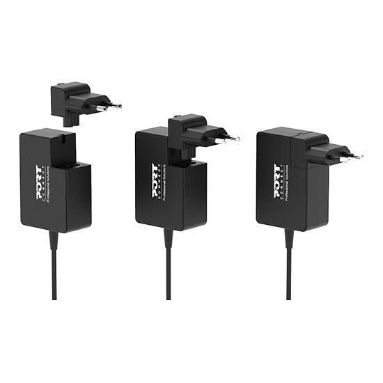 Chargeur PC portable PORT Connect Chargeur mural international GaN 100W USB-C et USB-A - Autre vue