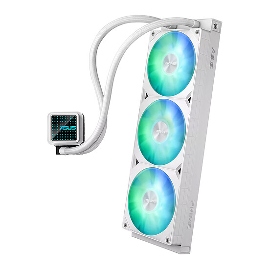 Watercooling AIO Asus PRIME LC360 ARGB LCD - Blanc - Autre vue