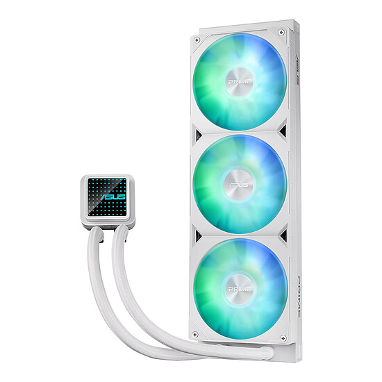 Watercooling AIO Asus PRIME LC360 ARGB LCD - Blanc - Autre vue