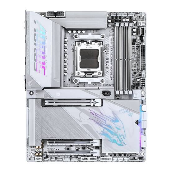 Carte mère Gigabyte X870E AORUS PRO X3D ICE - Autre vue
