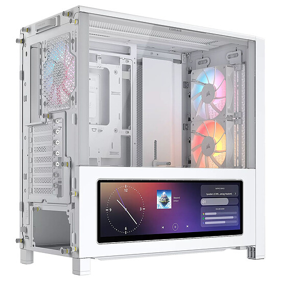 Boîtier PC Corsair Frame 4000D LCD RS - Blanc - Autre vue