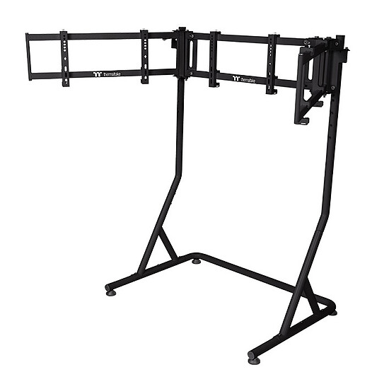 Support d'écran simracing Thermaltake Triple Racing Monitor Stand Pro - Noir - Autre vue