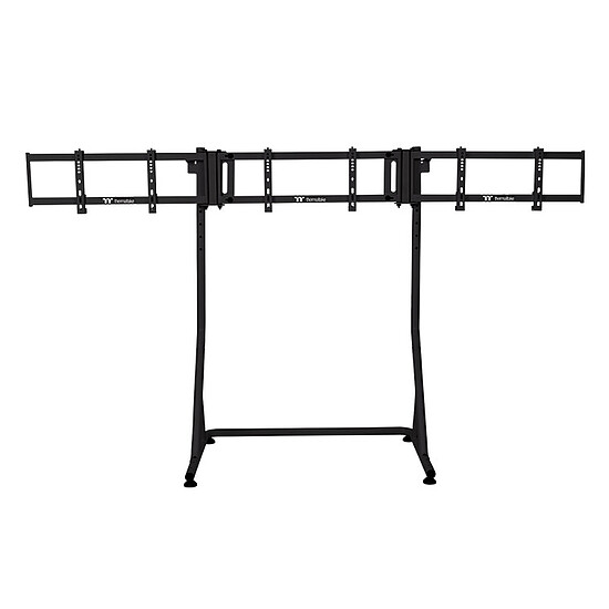 Support d'écran simracing Thermaltake Triple Racing Monitor Stand Pro - Noir - Autre vue