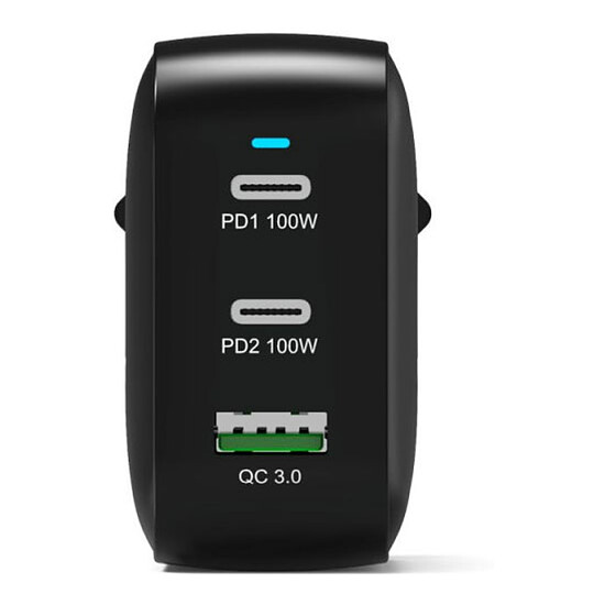 Chargeur PORT Connect Chargeur Secteur USB-C Power Delivery 100W GaN + Câble 2 m - Autre vue