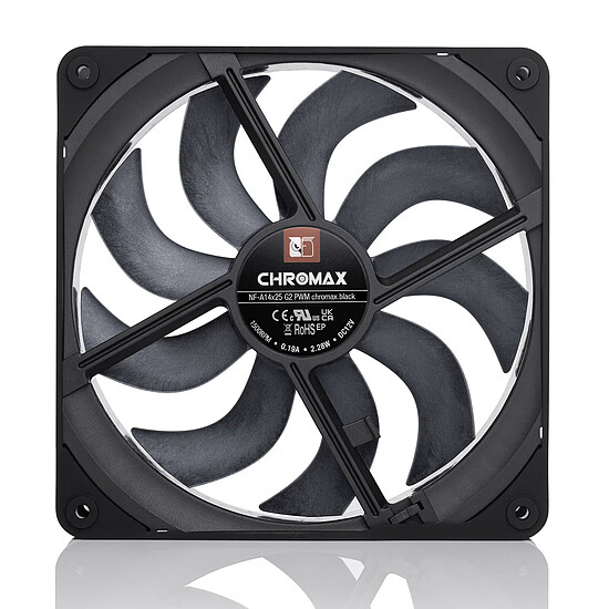 Ventilateur Boîtier Noctua NF-A14X25 G2 PWM Chromax Black - Autre vue
