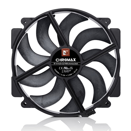 Ventilateur Boîtier Noctua NF-A14x25r G2 PWM Chromax Black - Autre vue