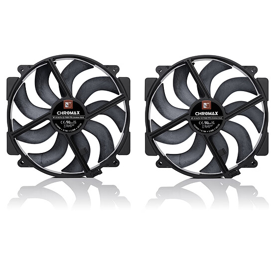 Ventilateur Boîtier Noctua NF-A14x25r G2 Sx2-PP PWM Chromax Black  - Autre vue