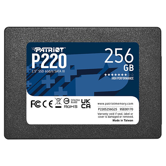 Disque SSD Patriot SSD P220 256 Go - Autre vue