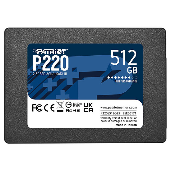 Disque SSD Patriot SSD P220 512 Go  - Autre vue