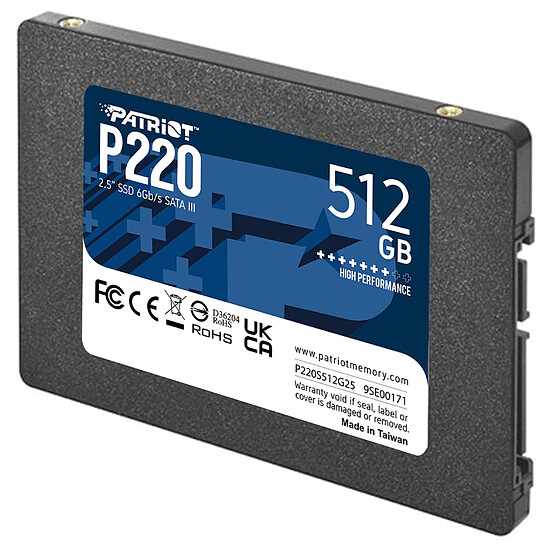 Disque SSD Patriot SSD P220 512 Go  - Autre vue