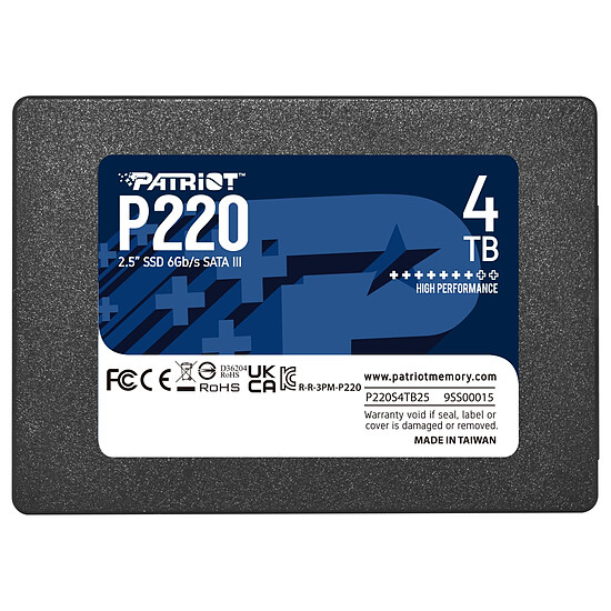 Disque SSD Patriot SSD P220 4 To - Autre vue