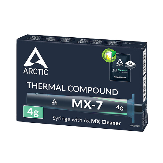 Pâte thermique PC Arctic MX-7 - 4 grammes + MX Cleaner x6 - Autre vue