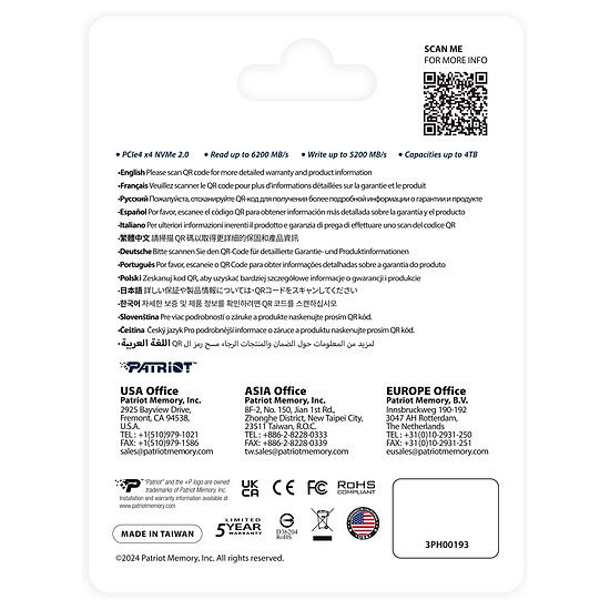 Disque SSD Patriot SSD P400 V4 2 To - Autre vue