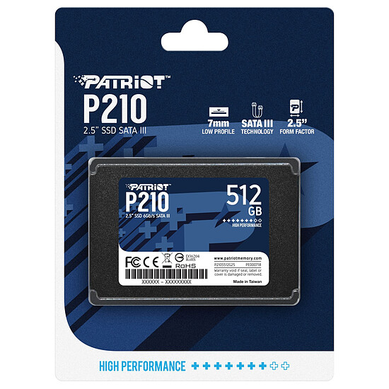 Disque SSD Patriot SSD P210 512Go - Autre vue