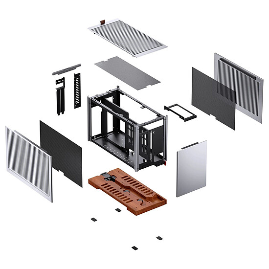 Boîtier PC Jonsbo T9 Riser 5.0 - Argent - Autre vue