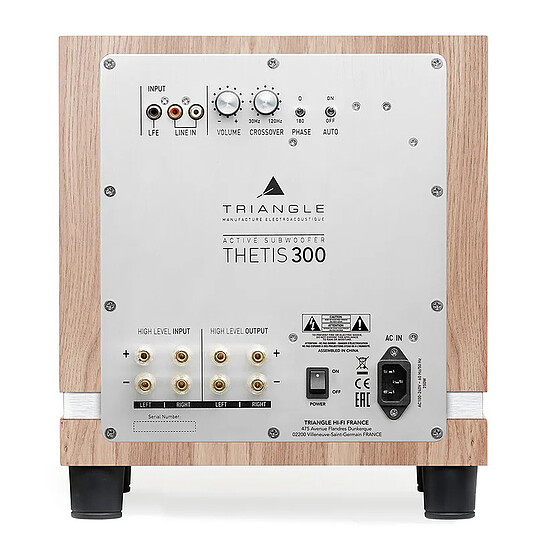 Subwoofer / Caisson de basses Triangle Thetis 300 - Chêne Clair - Autre vue
