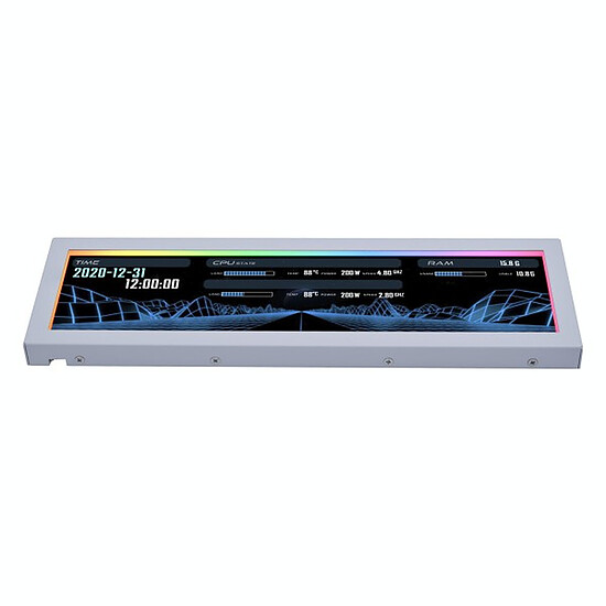 Accessoires divers boîtier Lian Li écran universel 8.8" US88v1 - Blanc  - Autre vue