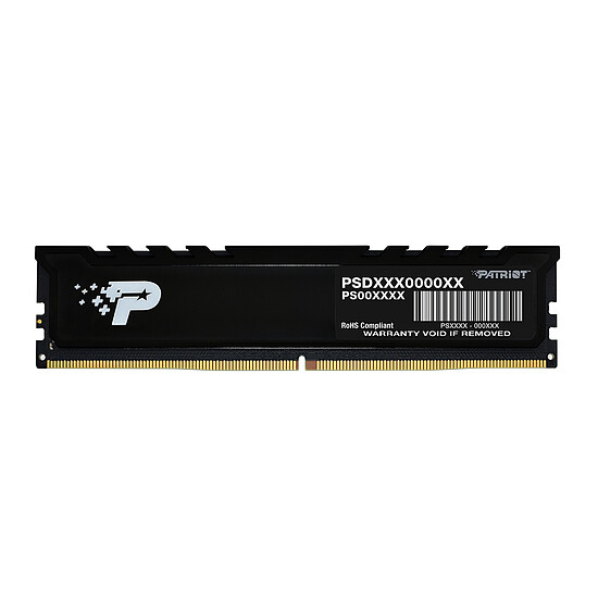 Mémoire RAM Patriot Signature Premium DDR5 - 1 x 8 Go (8 Go) - 5600 MHz - CL46 - Autre vue