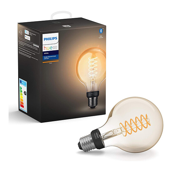 Ampoule connectée Philips Hue White Ampoule connectée Filament Edison G125 7W E27