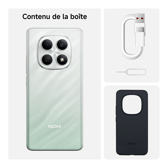 Smartphone Xiaomi Redmi Note 15 (vert) - 256 Go - Autre vue
