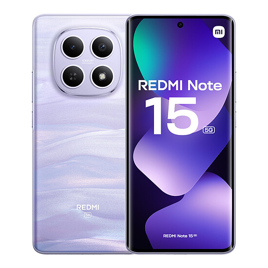 Smartphone Xiaomi Redmi Note 15 5G (Violet) - 256 Go - Autre vue