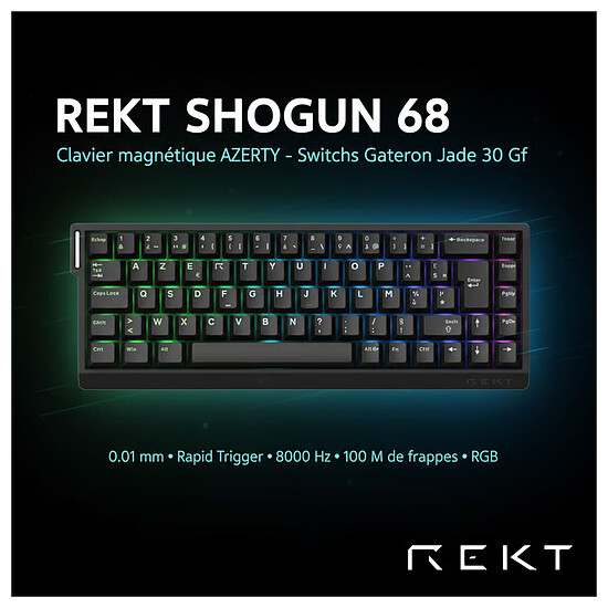 Clavier PC REKT Shogun 68 - Autre vue