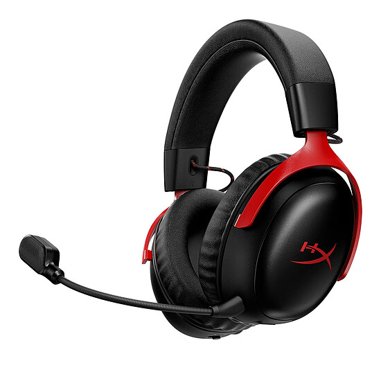Casque micro HyperX Cloud III S Wireless - Noir/rouge - Autre vue