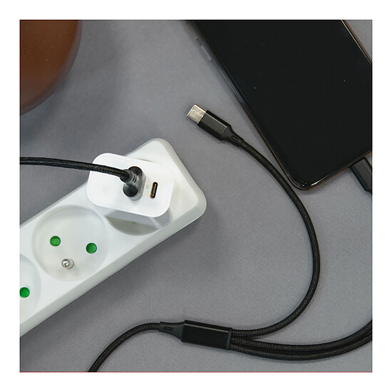 Chargeur Akashi Chargeur Secteur USB-C 15W + USB-A (Blanc) - Autre vue