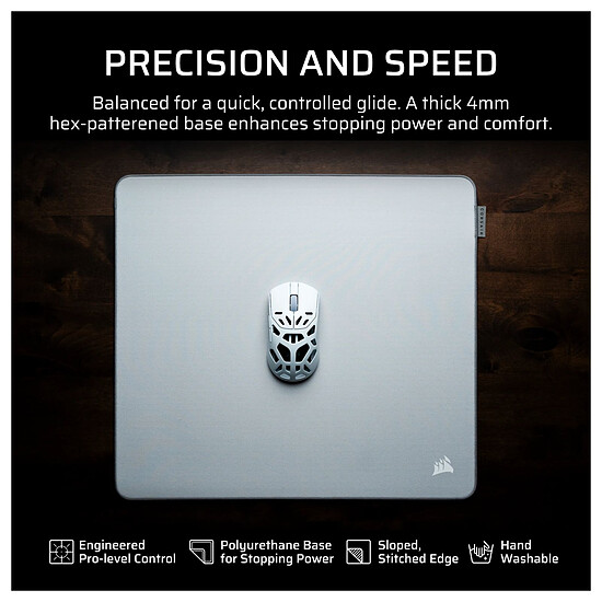 Tapis de souris Corsair Gaming MM Pro Control large - Gris - Autre vue