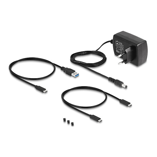 Dock disque dur DeLock adaptateur pour disque et SSD SATA ou M.2 vers USB Type-C - Autre vue