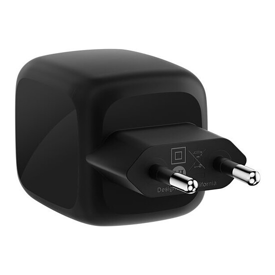 Chargeur Belkin BoostCharge Pro Chargeur secteur GaN deux ports USB-C 67W - Noir - Autre vue