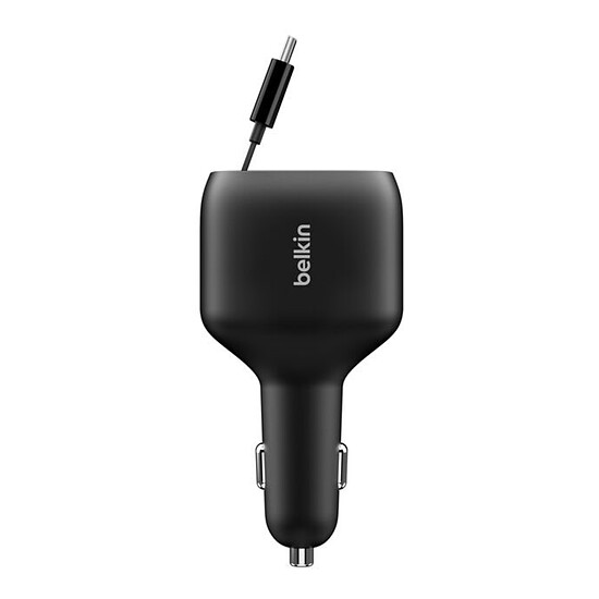 Accessoires Auto Belkin BoostCharge Chargeur de voiture avec câble rétractable - 75 W - Autre vue