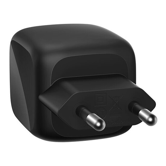 Chargeur Belkin BoostCharge Pro Chargeur secteur GaN deux ports USB-C, 50W - Noir - Autre vue
