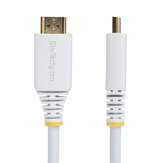 Câble HDMI StarTech.com Câble HDMI 2.0 Certifié Premium haut débit 18Gbps 4K 60Hz - 3 m - Blanc - Autre vue
