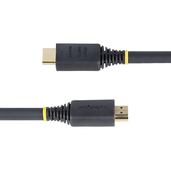 Câble HDMI StarTech.com Câble HDMI 2.0 Certifié Premium haut débit 18Gbps 4K 60Hz - Noir - 15 m - Autre vue