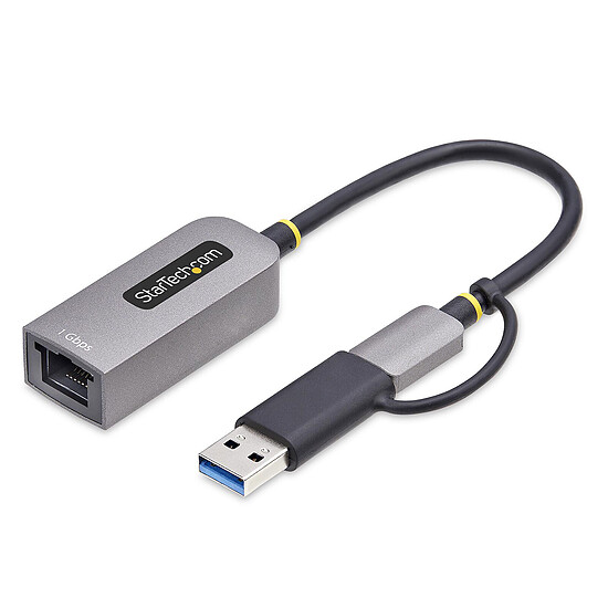 Carte réseau StarTech.com Adaptateur USB-C/USB-A vers Ethernet - Autre vue