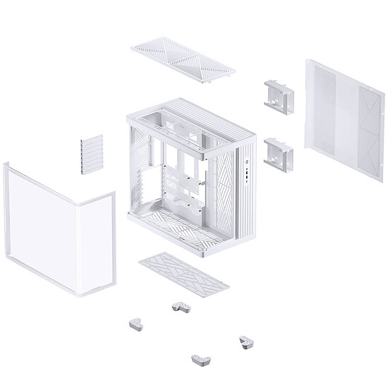 Boîtier PC Jonsbo TK-4 - Blanc - Autre vue