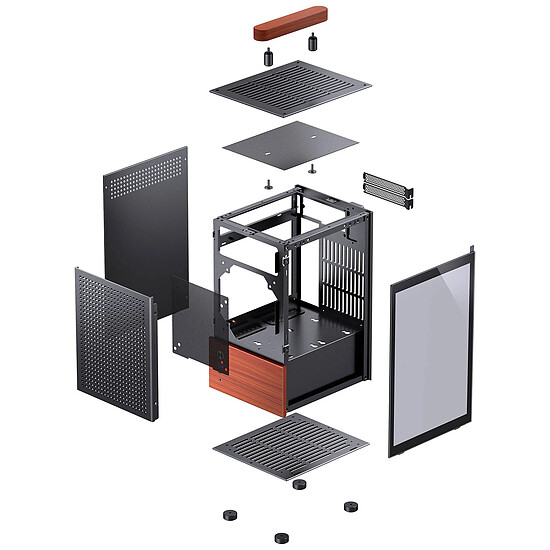 Boîtier PC Jonsbo T6 - Noir - Autre vue