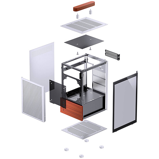 Boîtier PC Jonsbo T6 - Argent - Autre vue