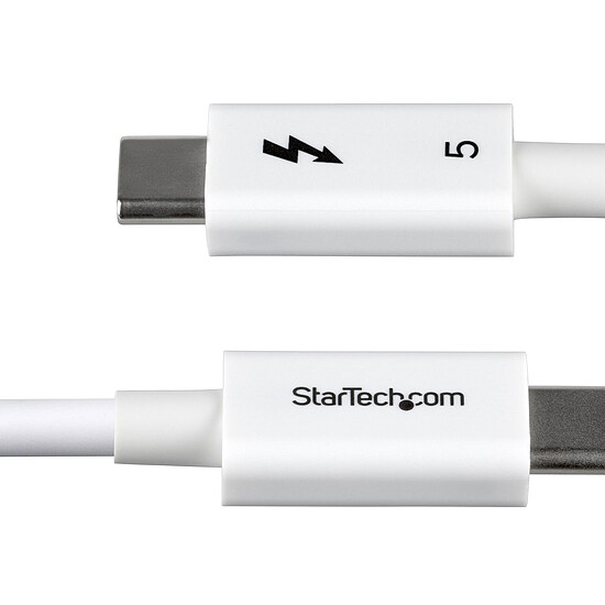 Câble USB StarTech.com Câble USB-C Thunderbolt 5 Blanc - 1 m - Autre vue