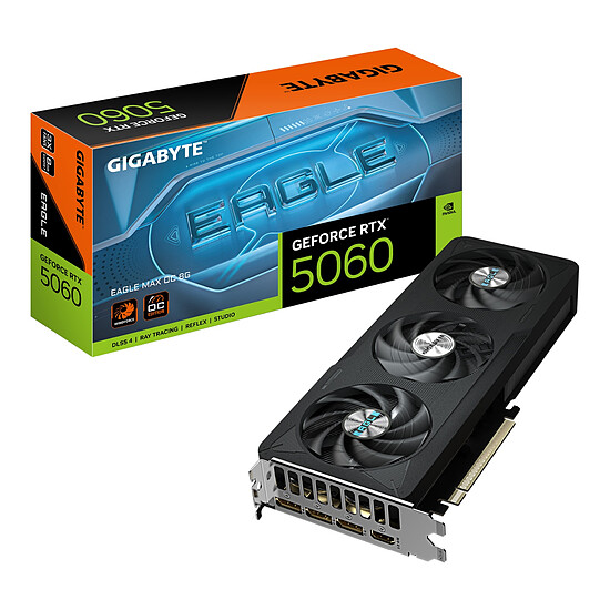 Carte graphique Gigabyte GeForce RTX 5060 Ti EAGLE MAX OC 8G - Autre vue